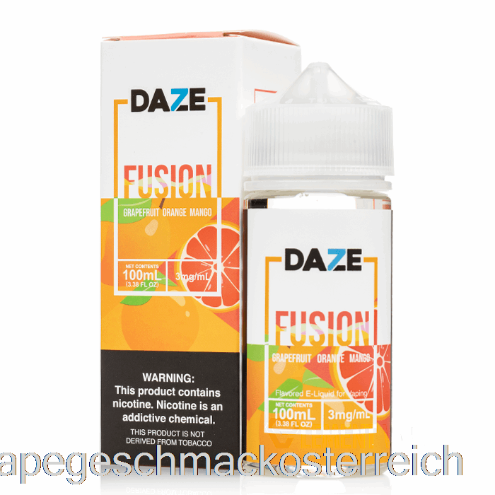 Grapefruit-Orange-Mango - 7 Daze Fusion - 100 Ml 3 Mg Vape-Geschmack